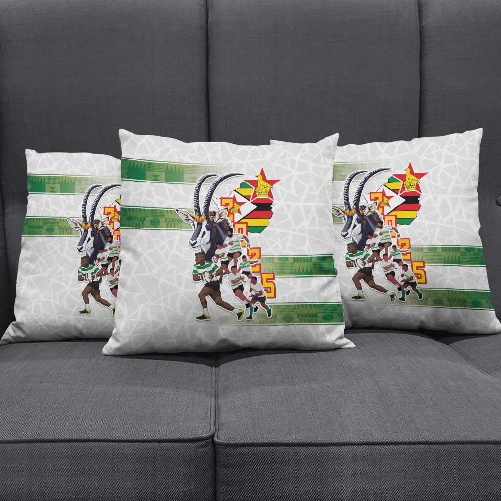 Zimbabwe Rugby The Champions 2025 Pillow Cover Warriors Sable Antelope - Wonder Print Shop