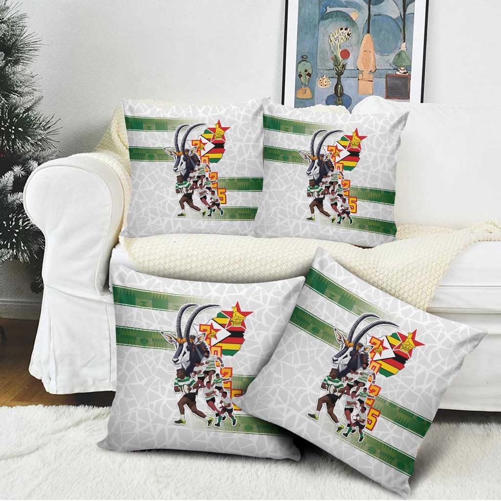 Zimbabwe Rugby The Champions 2025 Pillow Cover Warriors Sable Antelope - Wonder Print Shop