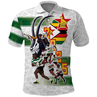 Custom Zimbabwe Rugby The Champions 2025 Polo Shirt Warriors Sable Antelope - Wonder Print Shop
