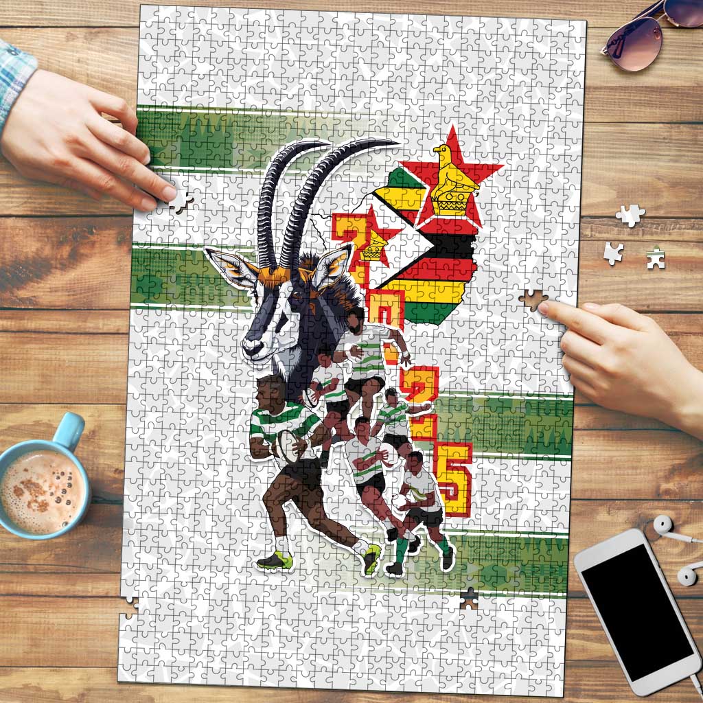 Zimbabwe Rugby The Champions 2025 Puzzle Warriors Sable Antelope - Wonder Print Shop