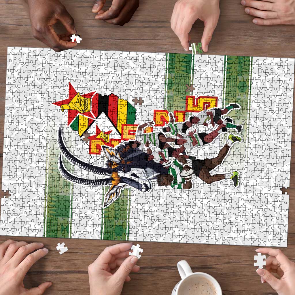 Zimbabwe Rugby The Champions 2025 Puzzle Warriors Sable Antelope - Wonder Print Shop