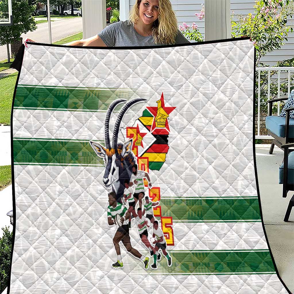 Zimbabwe Rugby The Champions 2025 Quilt Warriors Sable Antelope - Wonder Print Shop