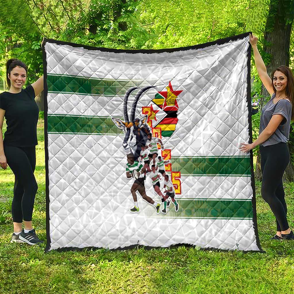 Zimbabwe Rugby The Champions 2025 Quilt Warriors Sable Antelope - Wonder Print Shop