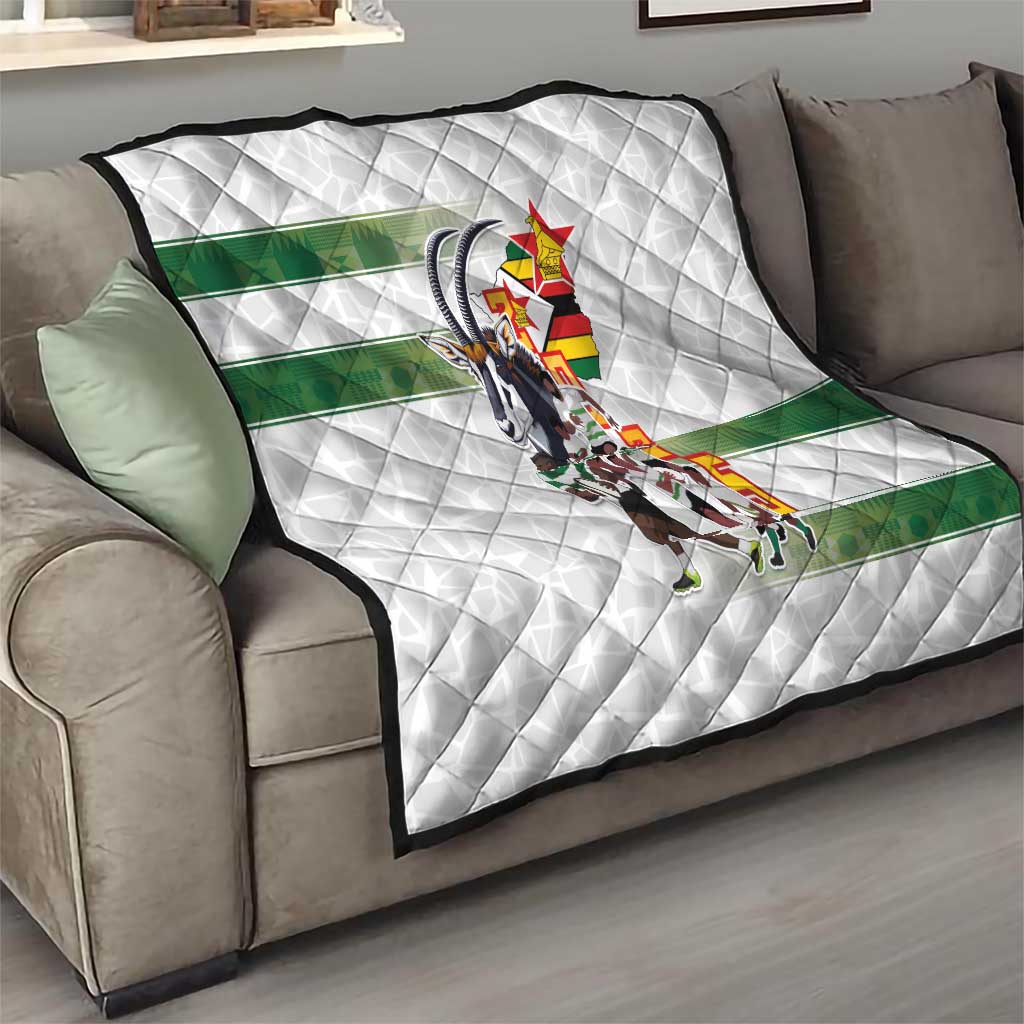 Zimbabwe Rugby The Champions 2025 Quilt Warriors Sable Antelope - Wonder Print Shop