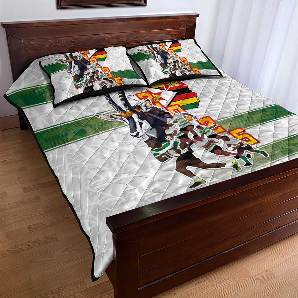 Zimbabwe Rugby The Champions 2025 Quilt Bed Set Warriors Sable Antelope - Wonder Print Shop