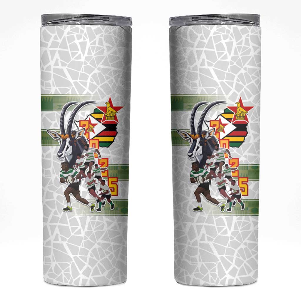 Zimbabwe Rugby The Champions 2025 Skinny Tumbler Warriors Sable Antelope - Wonder Print Shop