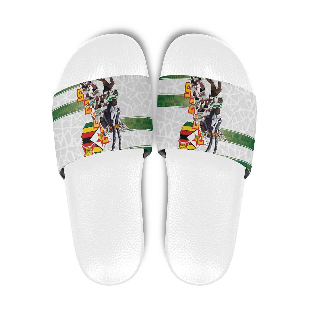 Zimbabwe Rugby The Champions 2025 Slide Sandals Warriors Sable Antelope - Wonder Print Shop