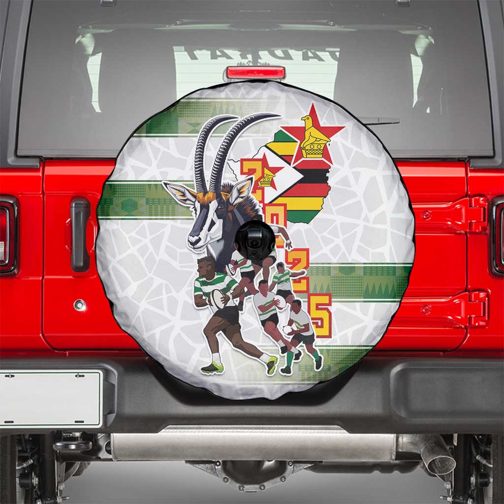Zimbabwe Rugby The Champions 2025 Spare Tire Cover Warriors Sable Antelope - Wonder Print Shop