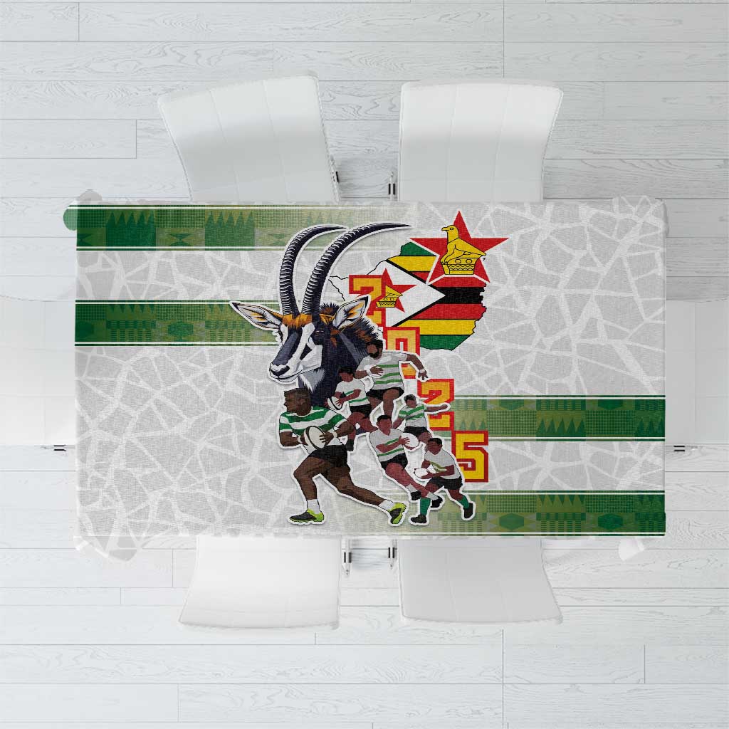 Zimbabwe Rugby The Champions 2025 Tablecloth Warriors Sable Antelope - Wonder Print Shop