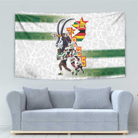 Zimbabwe Rugby The Champions 2025 Tapestry Warriors Sable Antelope - Wonder Print Shop