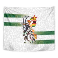 Zimbabwe Rugby The Champions 2025 Tapestry Warriors Sable Antelope - Wonder Print Shop