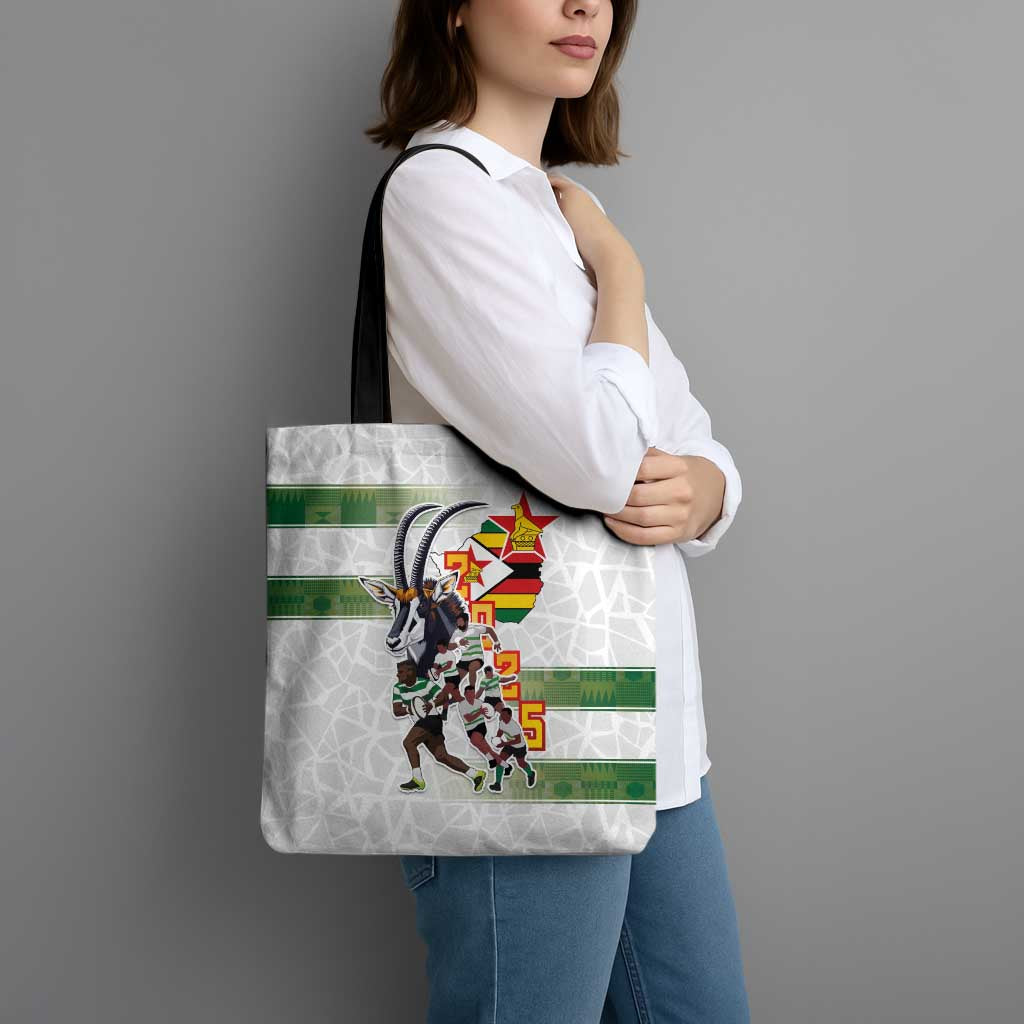 Zimbabwe Rugby The Champions 2025 Tote Bag Warriors Sable Antelope - Wonder Print Shop