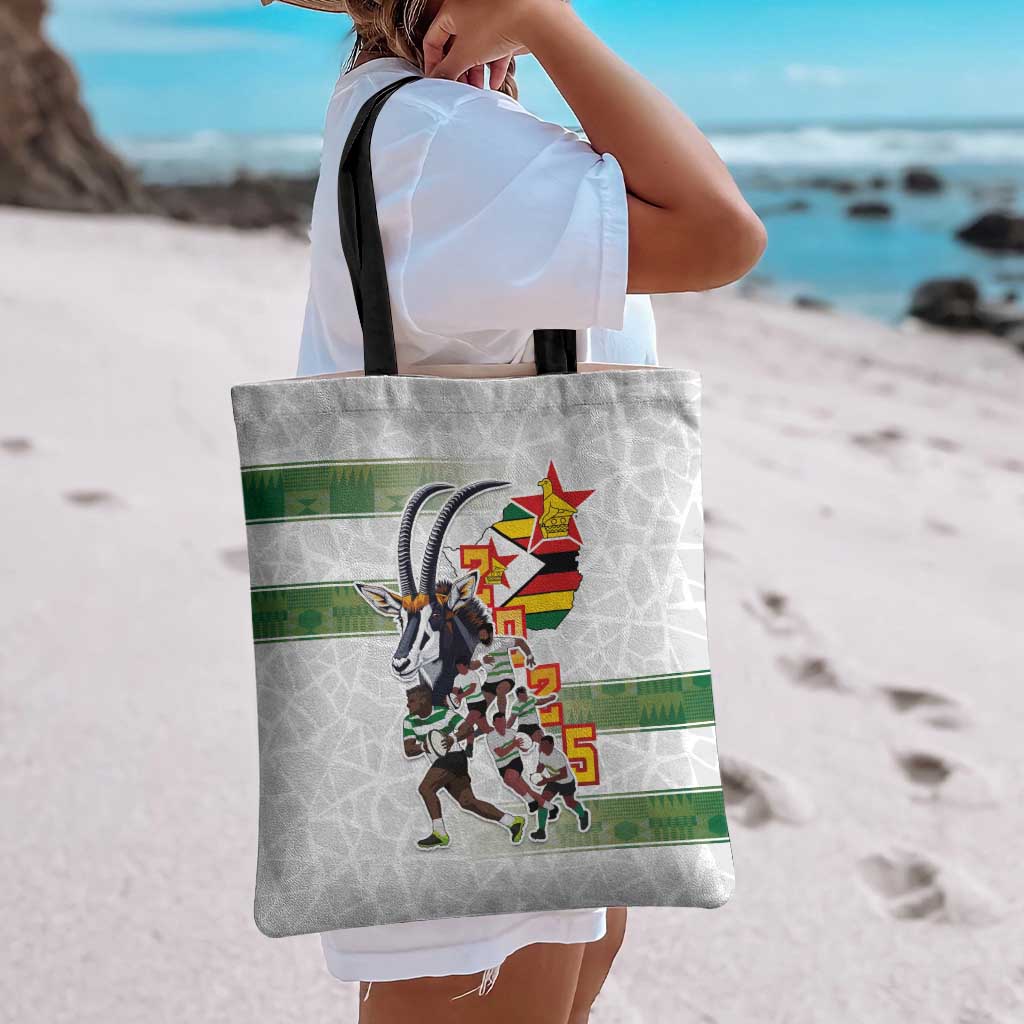 Zimbabwe Rugby The Champions 2025 Tote Bag Warriors Sable Antelope - Wonder Print Shop