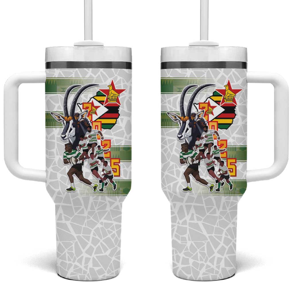 Zimbabwe Rugby The Champions 2025 Tumbler With Handle Warriors Sable Antelope - Wonder Print Shop