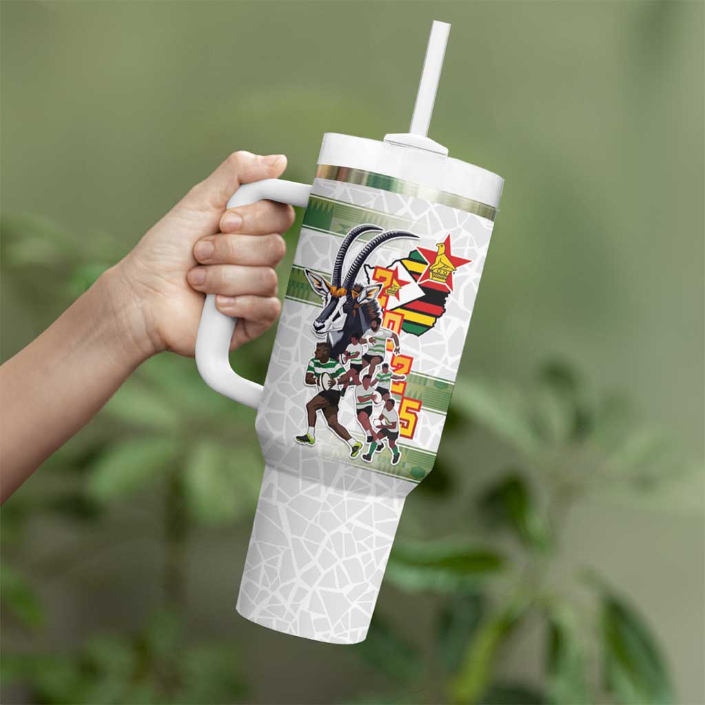 Zimbabwe Rugby The Champions 2025 Tumbler With Handle Warriors Sable Antelope - Wonder Print Shop