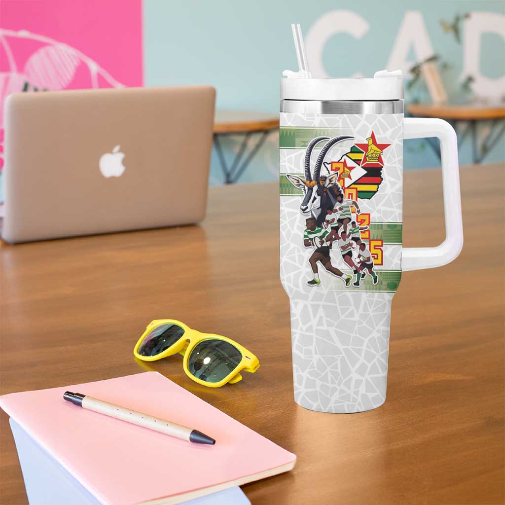 Zimbabwe Rugby The Champions 2025 Tumbler With Handle Warriors Sable Antelope - Wonder Print Shop