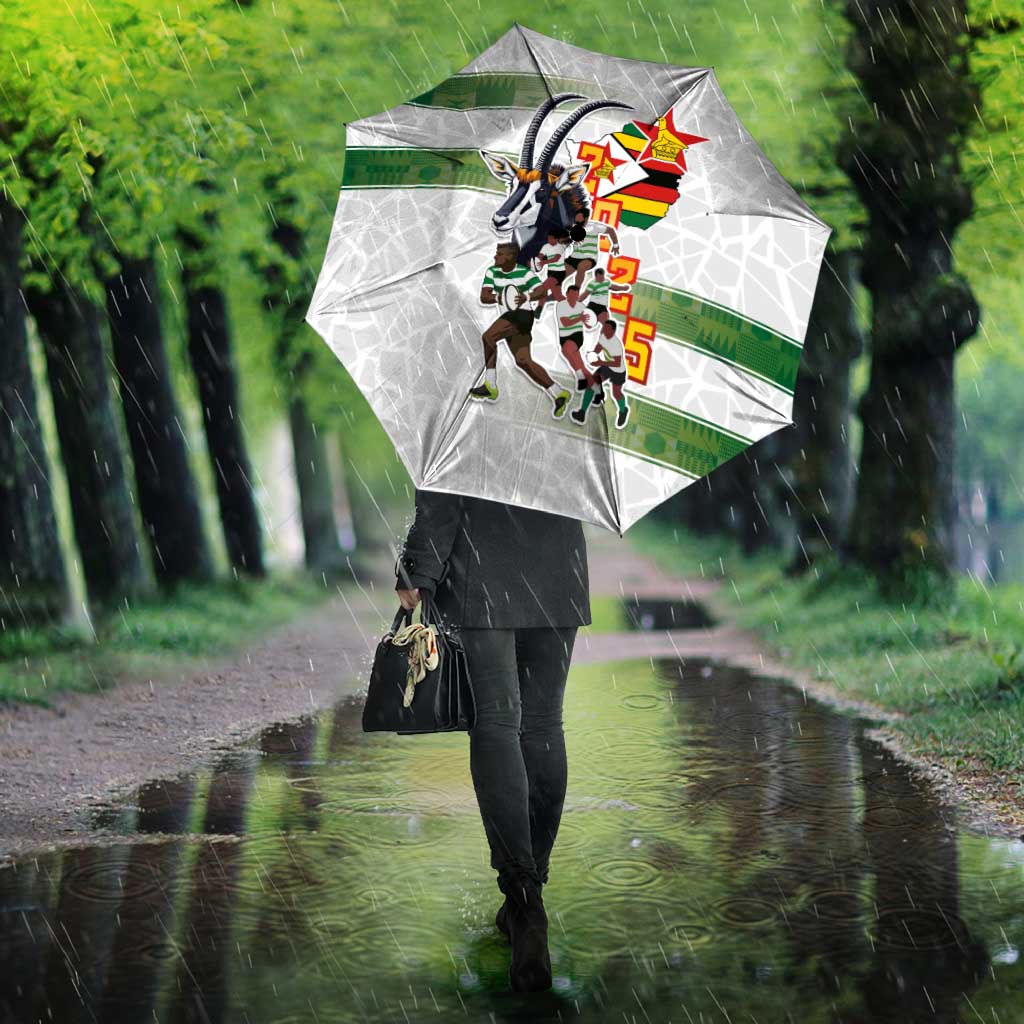 Zimbabwe Rugby The Champions 2025 Umbrella Warriors Sable Antelope - Wonder Print Shop