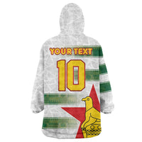 Custom Zimbabwe Rugby The Champions 2025 Wearable Blanket Hoodie Warriors Sable Antelope - Wonder Print Shop