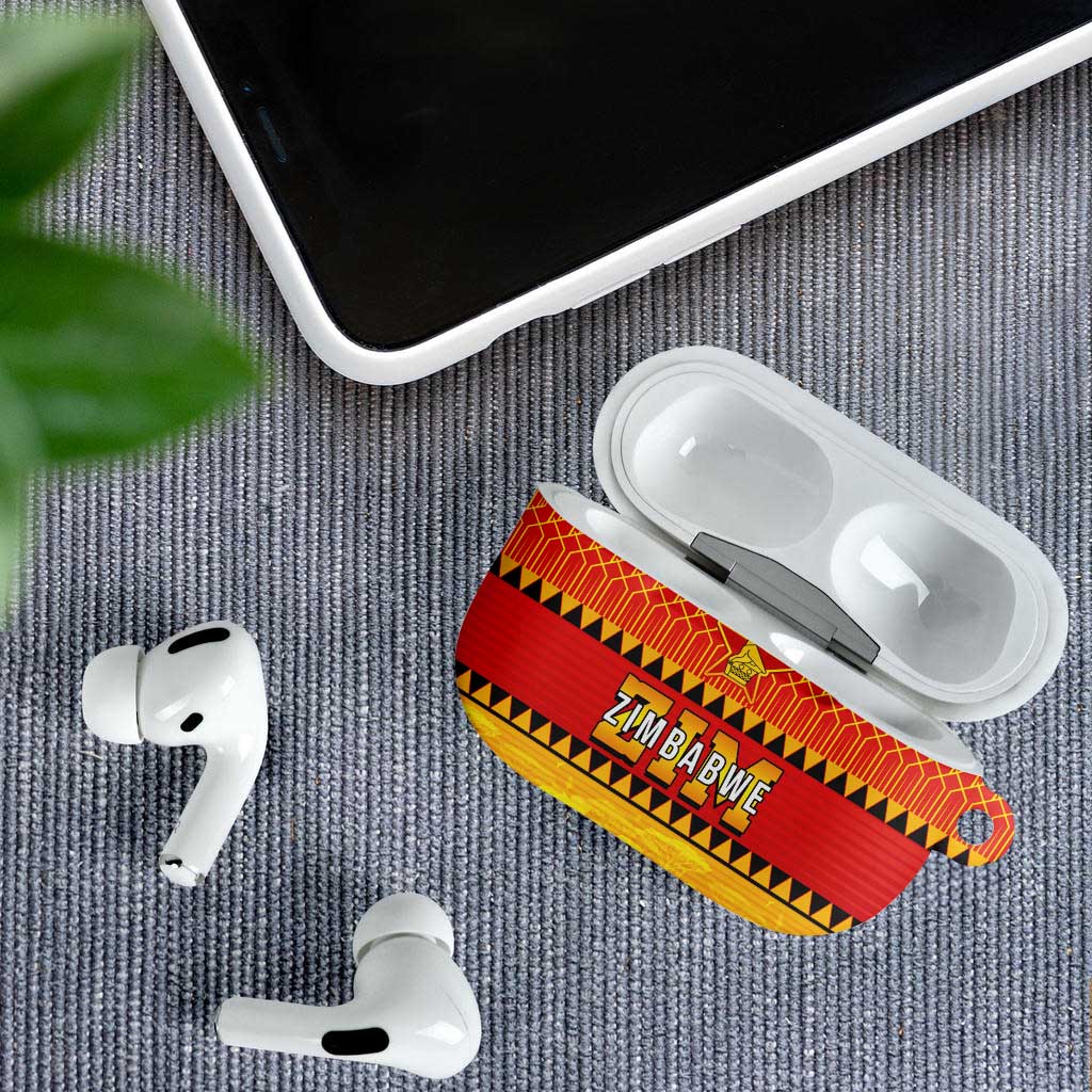 Zimbabwe Cricket AirPods Case African Heritage Stripes Style - Wonder Print Shop