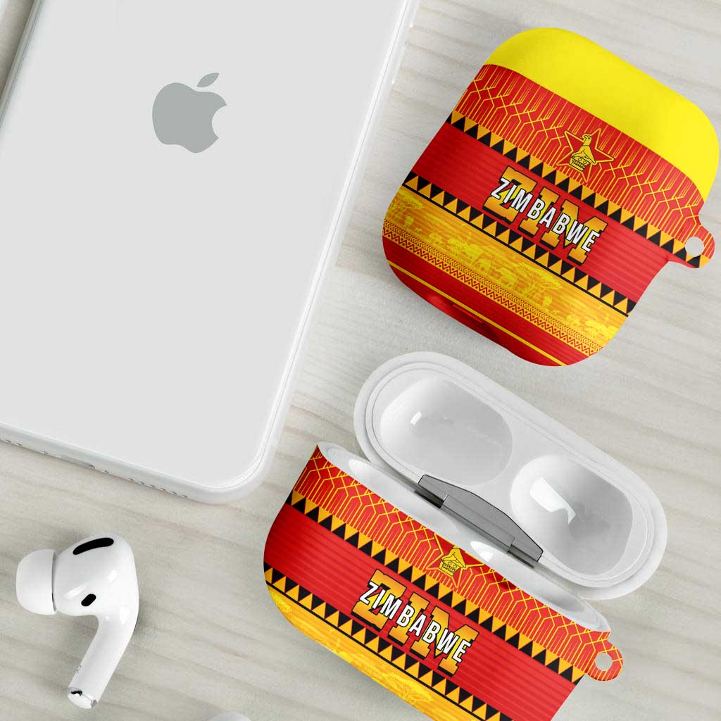 Zimbabwe Cricket AirPods Case African Heritage Stripes Style - Wonder Print Shop