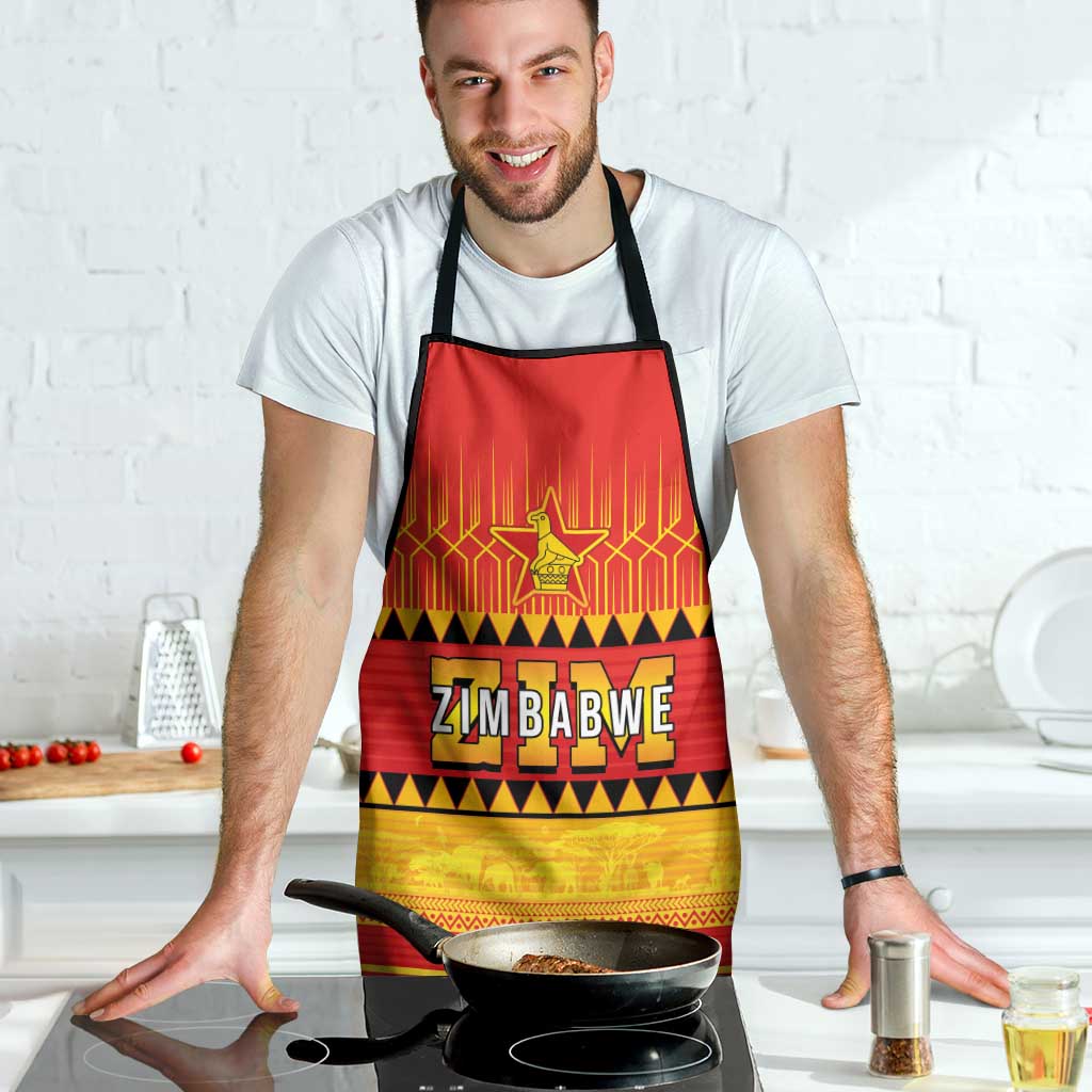 Zimbabwe Cricket Apron African Heritage Stripes Style - Wonder Print Shop