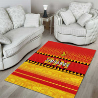 Zimbabwe Cricket Area Rug African Heritage Stripes Style - Wonder Print Shop