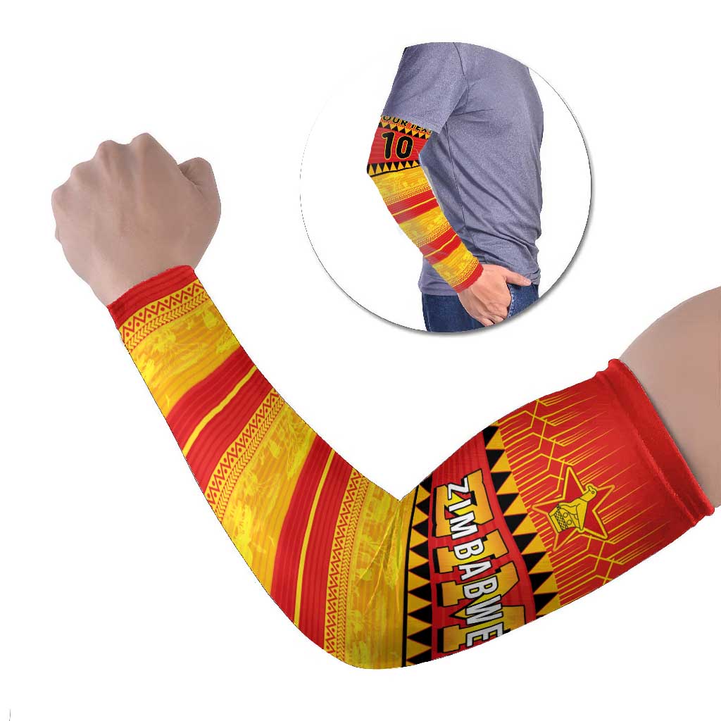 Zimbabwe Cricket Arm Sleeves African Heritage Stripes Style - Wonder Print Shop