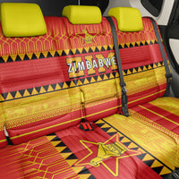 Zimbabwe Cricket Back Car Seat Cover African Heritage Stripes Style - Wonder Print Shop