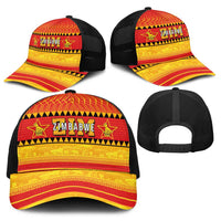 Zimbabwe Cricket Baseball Net Cap African Heritage Stripes Style - Wonder Print Shop