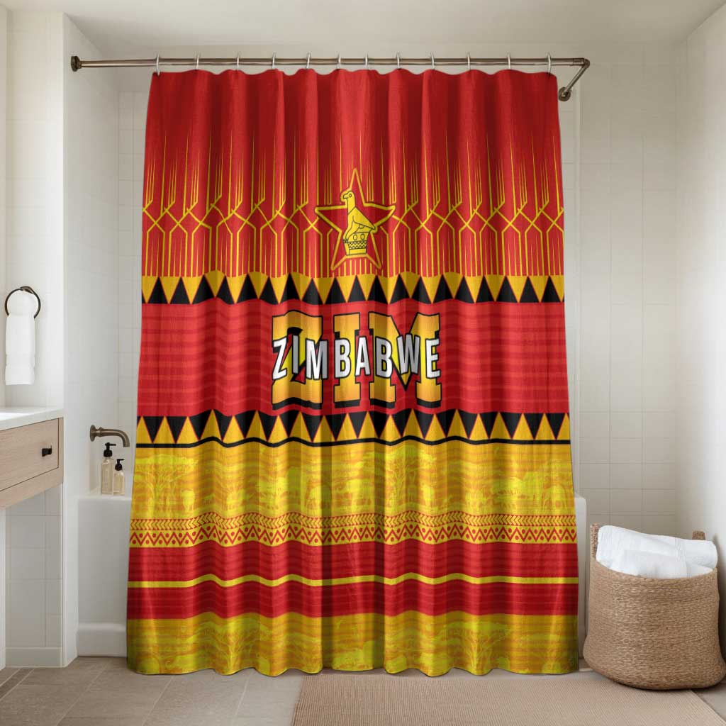 Zimbabwe Cricket Bathroom Set African Heritage Stripes Style - Wonder Print Shop