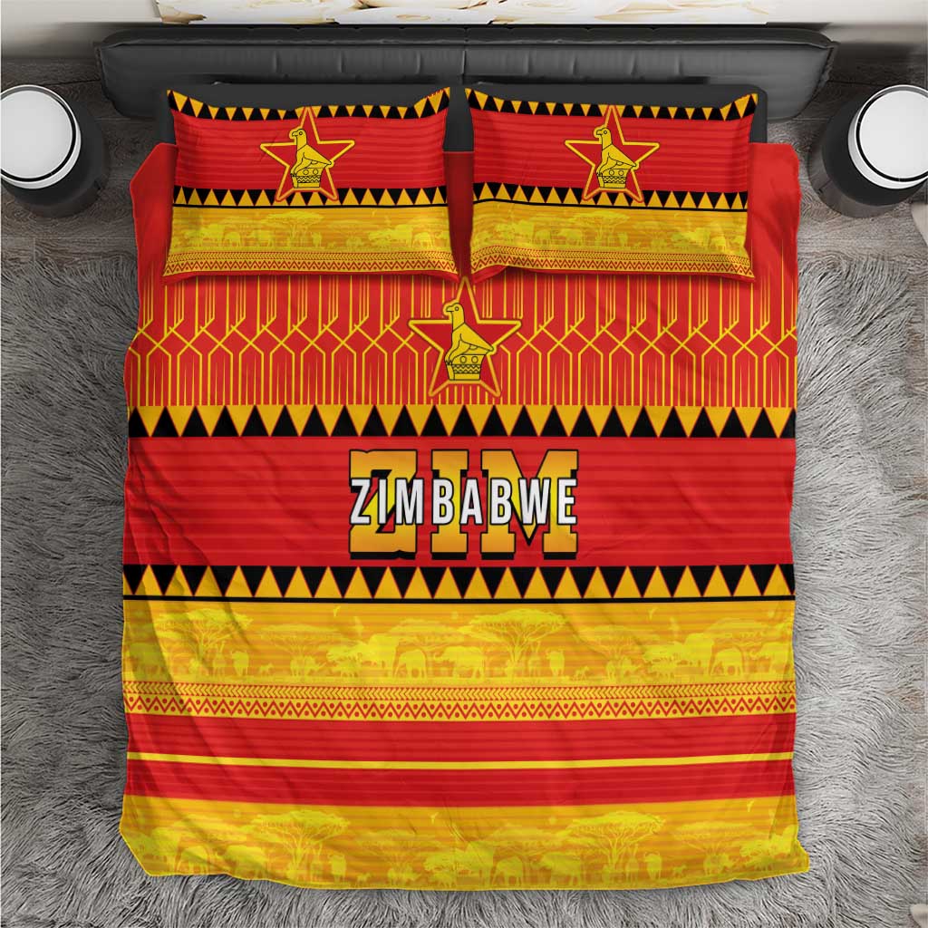 Zimbabwe Cricket Bedding Set African Heritage Stripes Style - Wonder Print Shop