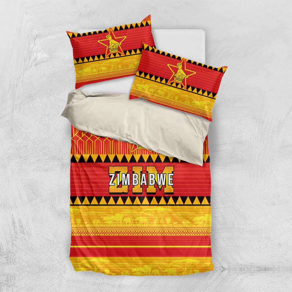 Zimbabwe Cricket Bedding Set African Heritage Stripes Style - Wonder Print Shop