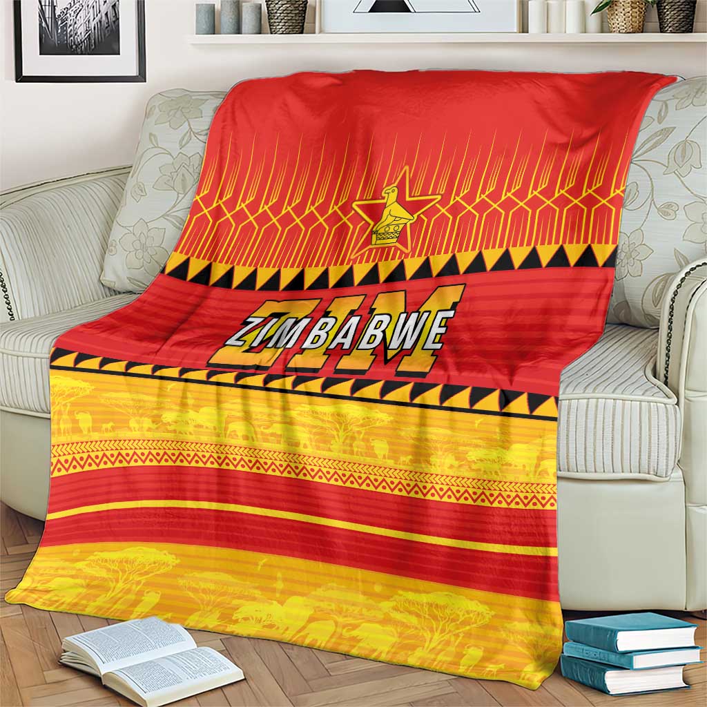 Zimbabwe Cricket Blanket African Heritage Stripes Style - Wonder Print Shop