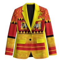 Custom Zimbabwe Cricket Blazer African Heritage Stripes Style - Wonder Print Shop