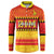 Custom Zimbabwe Cricket Button Sweatshirt African Heritage Stripes Style - Wonder Print Shop