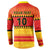 Custom Zimbabwe Cricket Button Sweatshirt African Heritage Stripes Style - Wonder Print Shop