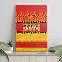 Zimbabwe Cricket Canvas Wall Art African Heritage Stripes Style - Wonder Print Shop