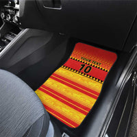 Zimbabwe Cricket Car Mats African Heritage Stripes Style - Wonder Print Shop