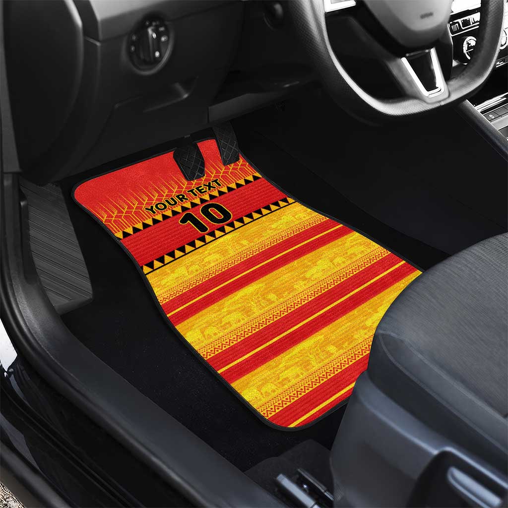 Zimbabwe Cricket Car Mats African Heritage Stripes Style - Wonder Print Shop