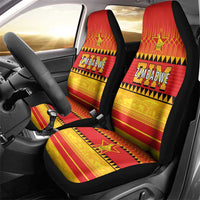 Zimbabwe Cricket Car Seat Cover African Heritage Stripes Style - Wonder Print Shop
