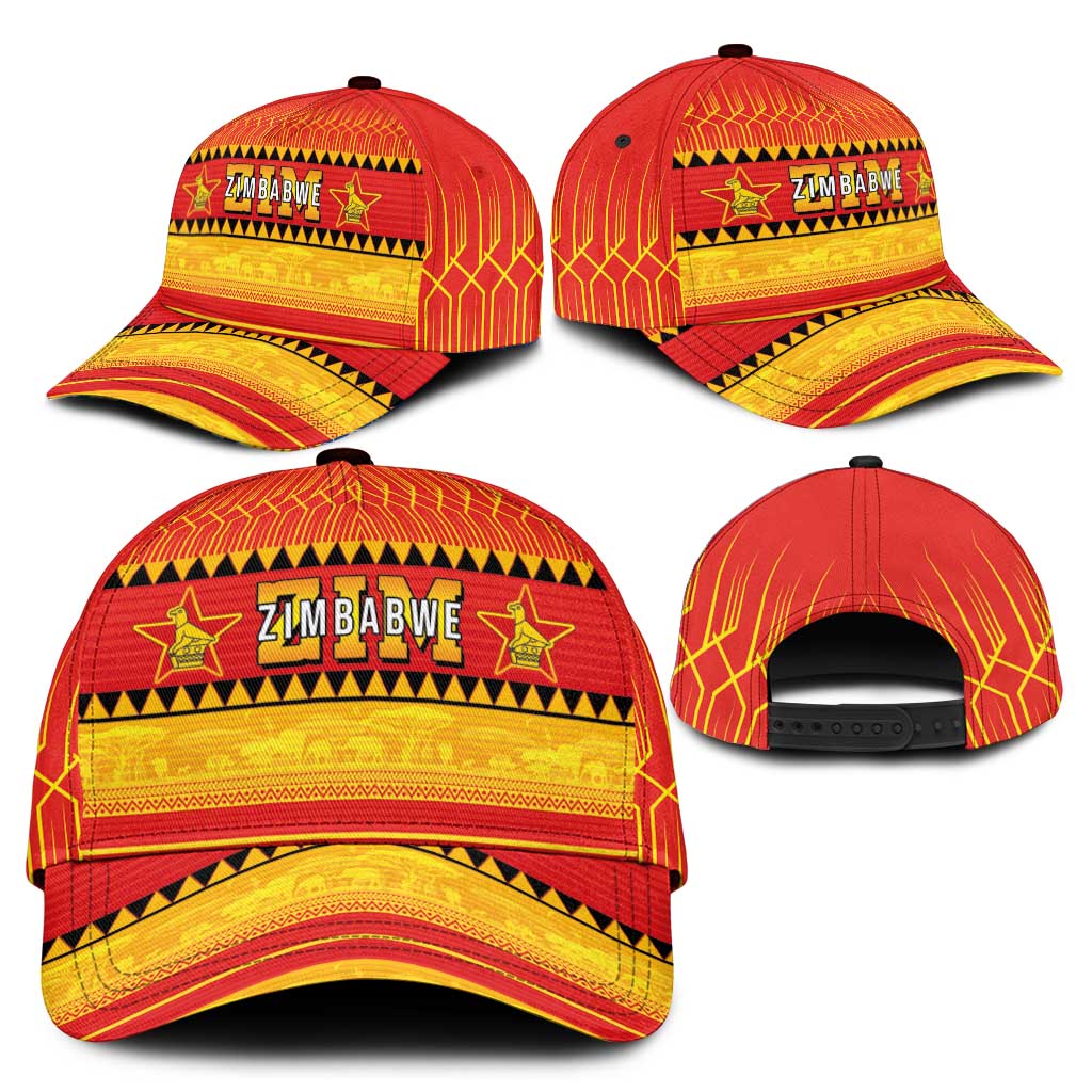 Zimbabwe Cricket Classic Cap African Heritage Stripes Style - Wonder Print Shop