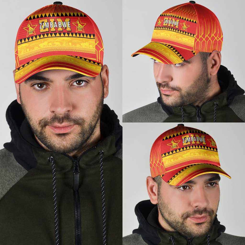 Zimbabwe Cricket Classic Cap African Heritage Stripes Style LT03
