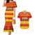 Custom Zimbabwe Cricket Couples Matching Mermaid Dress and Hawaiian Shirt African Heritage Stripes Style - Wonder Print Shop