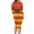 Custom Zimbabwe Cricket Family Matching Long Sleeve Bodycon Dress and Hawaiian Shirt African Heritage Stripes Style - Wonder Print Shop