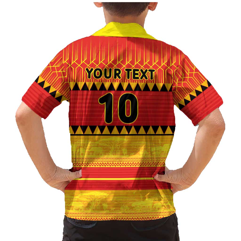 Custom Zimbabwe Cricket Family Matching Mermaid Dress and Hawaiian Shirt African Heritage Stripes Style - Wonder Print Shop