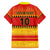 Custom Zimbabwe Cricket Family Matching Off The Shoulder Long Sleeve Dress and Hawaiian Shirt African Heritage Stripes Style - Wonder Print Shop