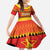 Custom Zimbabwe Cricket Family Matching Off Shoulder Maxi Dress and Hawaiian Shirt African Heritage Stripes Style - Wonder Print Shop