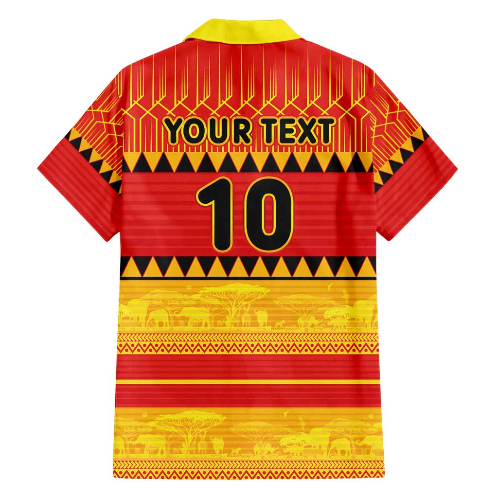 Custom Zimbabwe Cricket Family Matching Off Shoulder Maxi Dress and Hawaiian Shirt African Heritage Stripes Style - Wonder Print Shop