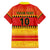 Custom Zimbabwe Cricket Family Matching Off Shoulder Maxi Dress and Hawaiian Shirt African Heritage Stripes Style - Wonder Print Shop
