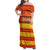 Custom Zimbabwe Cricket Family Matching Off Shoulder Maxi Dress and Hawaiian Shirt African Heritage Stripes Style - Wonder Print Shop